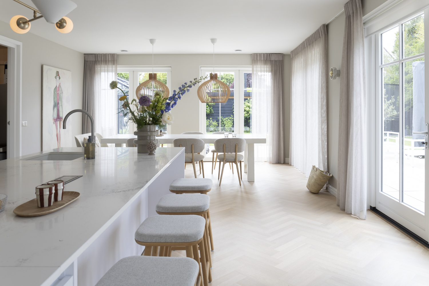 Woonkeuken Bergen met grote bar Le Living